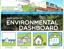 Tablet Screenshot of environmentaldashboard.org